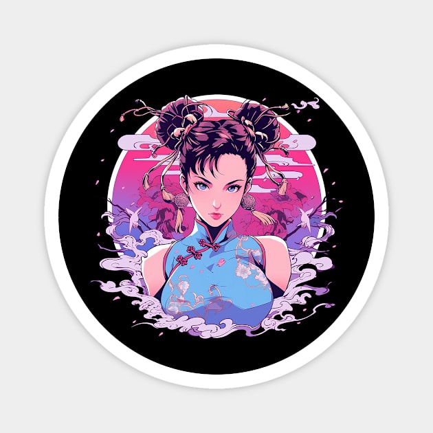 chun li Magnet by dorapeterx